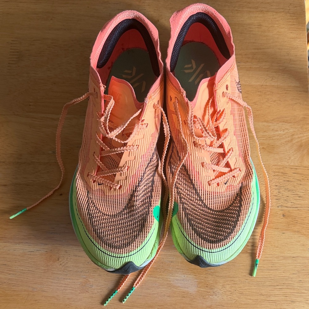 Nike Zoom X Neon Coral & Lime Athletic Running Shoes